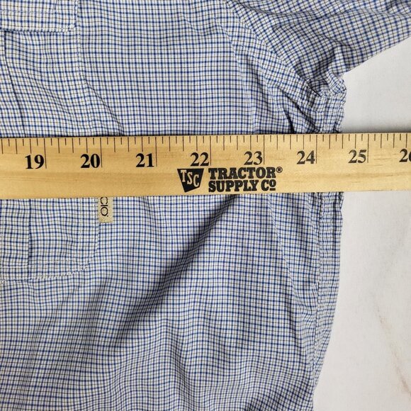 Exofficio Insect Shield Shirt Men's XL Blue Plaid Vented Fishing Hiking Outdoor - Picture 10 of 11